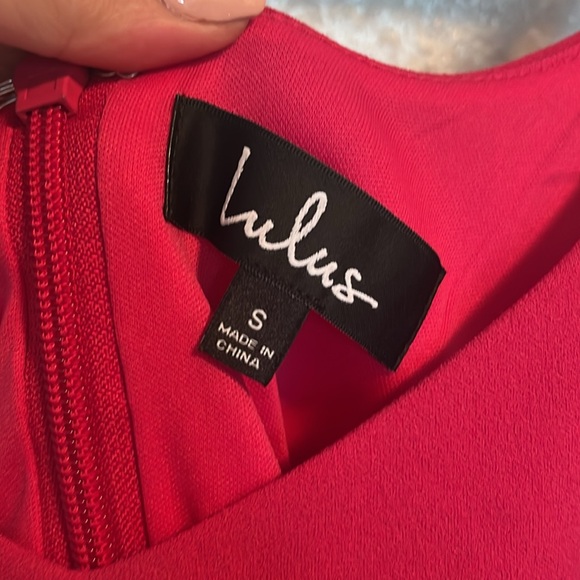 NWT Lulus Do You Wanna Dance? Magenta Skater Dress S - Picture 5 of 7